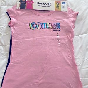 Hurley Girls 2-pack tees size Large 12-14